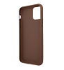 Фото — Чехол для смартфона Guess для iPhone 11 4G PU Stripe Metal logo Hard Brown